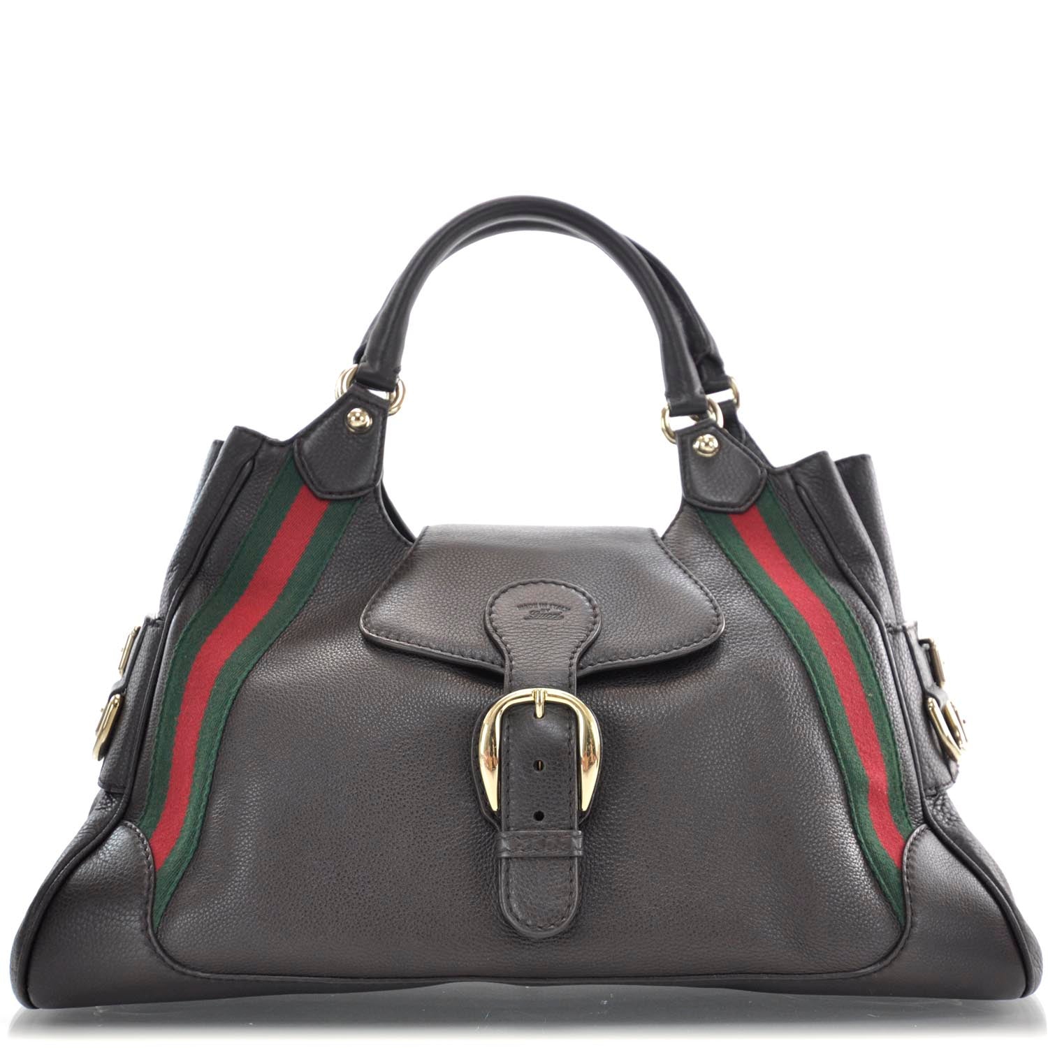 Gucci Calfskin Medium Heritage Shoulder Bag Brown 1 of 10