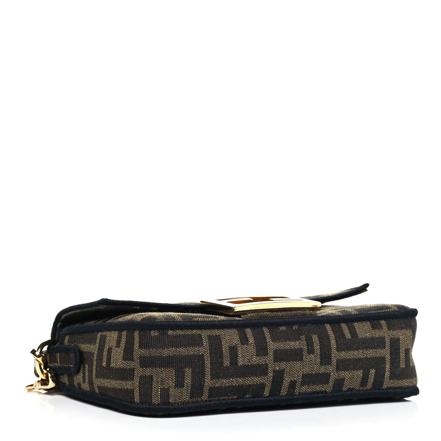 Fabric Jacquard FF 1974 Mini Baguette Tobacco Moro Black