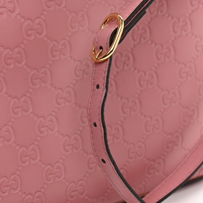 Gucci Guccissima Signature Small Zippered Bucket Tote Rose Baby Candy 10 of 10