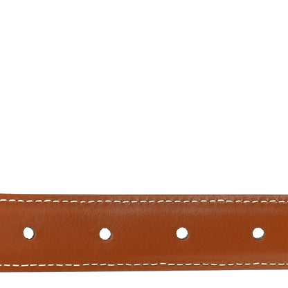 Celine Canvas Calfskin Medium 25mm Triomphe Belt 70 28 Tan 4 of 7
