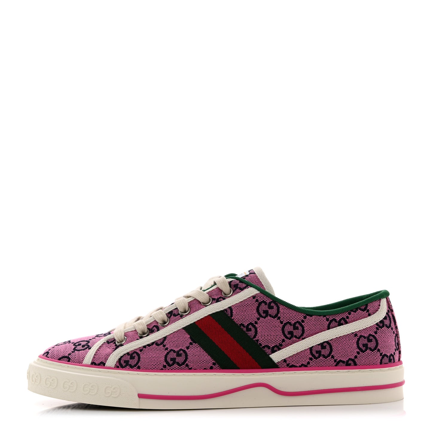 Monogram Multicolor Web Womens 1977 Tennis Sneakers 42 Pink Blue Mystic White