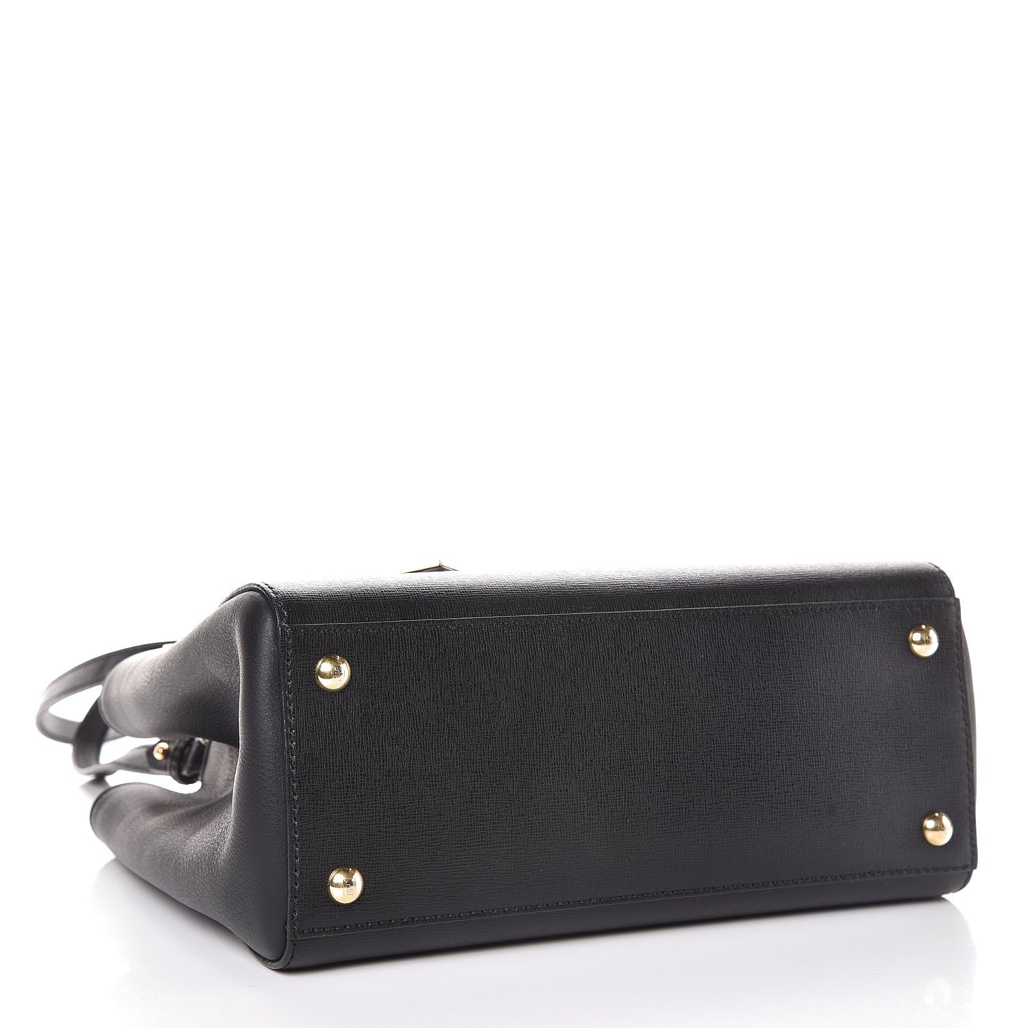 Fendi Vitello Elite Petite 2Jours Tote Black 4 of 8