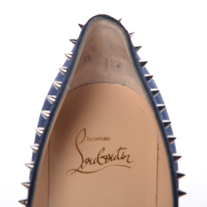 Christian Louboutin Veau Velours Anjalina 85 Pumps 36.5 Marine 10 of 14