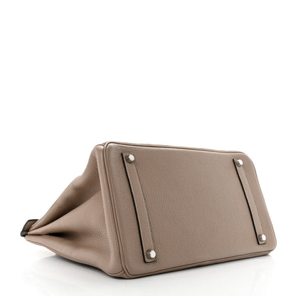 Hermes Taurillon Clemence BIRKIN 35 Gris Tourterelle 4 of 10