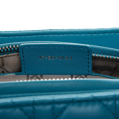 Christian Dior Lambskin Cannage Medium Lady Dior Turquoise 7 of 12