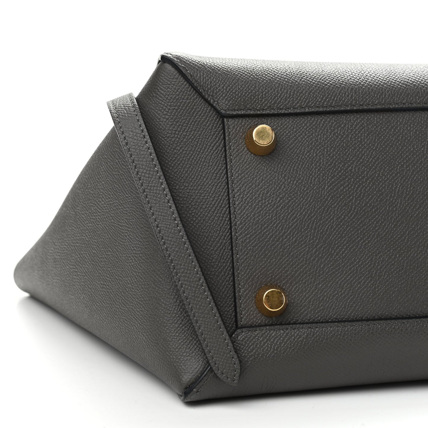 Grained Calfskin Mini Belt Bag Grey