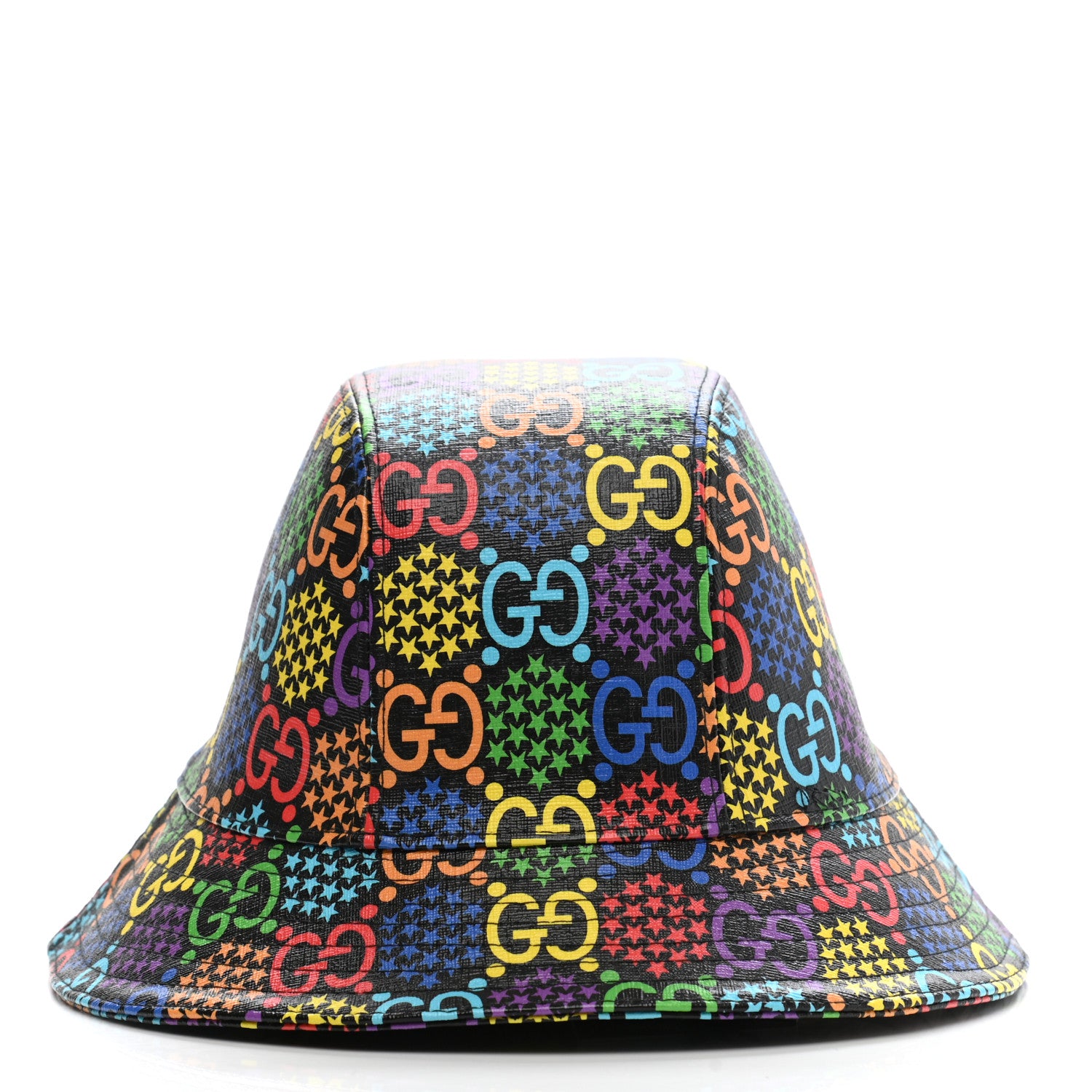 Gucci GG Supreme Monogram Psychedelic Fedora Hat S Multicolor 6 of 9