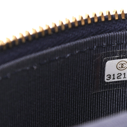 Chanel Caviar Quilted Small Vertical Coco Beauty Vanity Case With Chain Navy 6 of 8