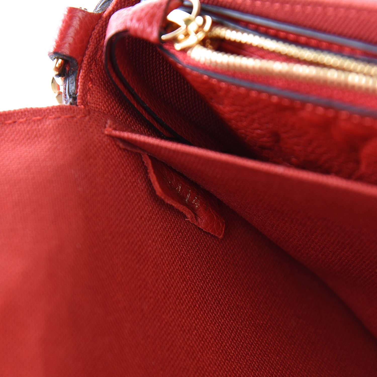 Louis Vuitton Empreinte Pochette Felicie Chain Wallet Cherry 6 of 9