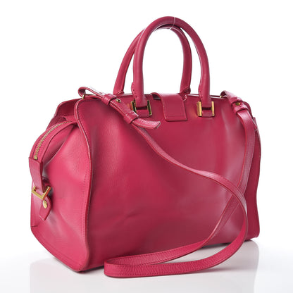 Saint Laurent Calfskin Small Classic Y Cabas Fuchsia 3 of 12