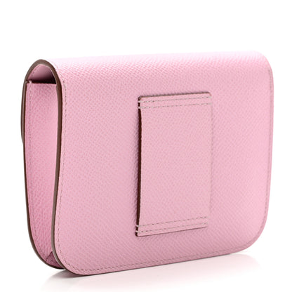 Hermes Epsom Constance Slim Wallet Mauve Sylvestre 3 of 7