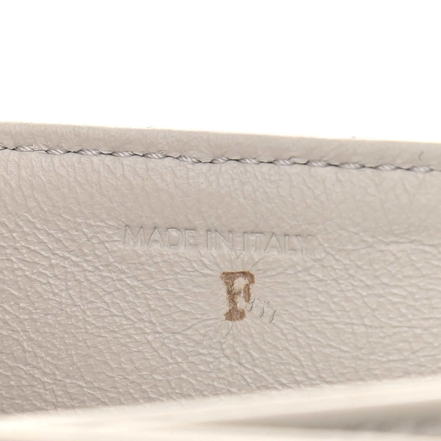Shiny Calfskin Medium C Bag Pale Grey