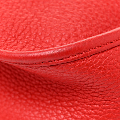 Hermes Taurillon Clemence Evelyne III PM Rouge De Coeur 21 of 29