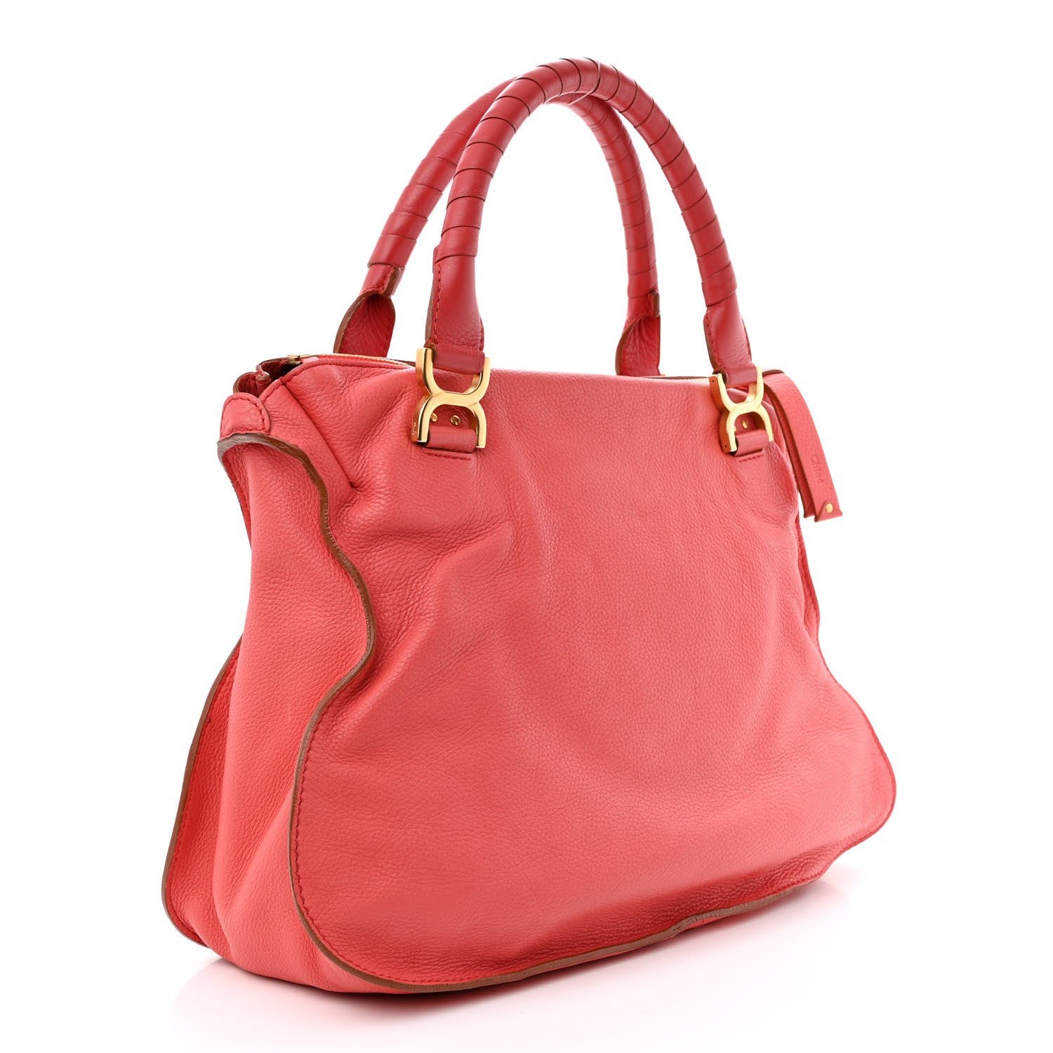 Chloe Calfskin Large Marcie Satchel Paradise Pink 3 of 12