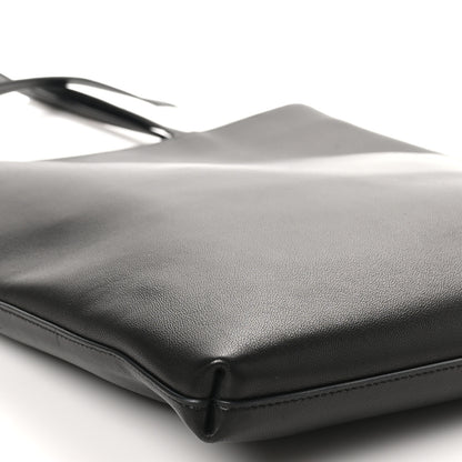 The Row Lambskin Flat Tote Black 8 of 10