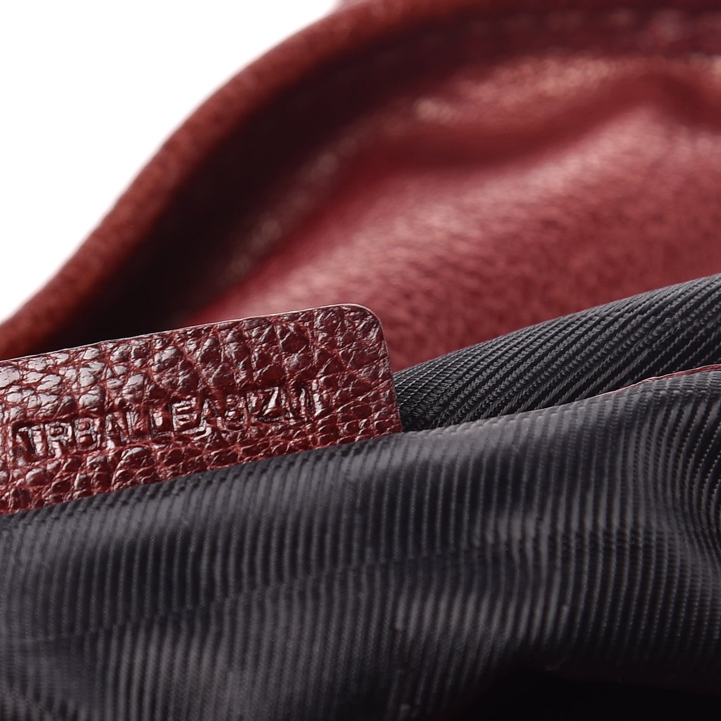 Calfskin Chain Tote Burgundy