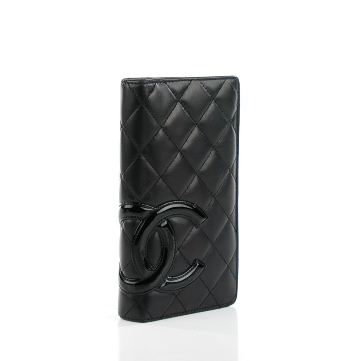 Chanel Calfskin Quilted Cambon Yen Wallet Black 4 of 10