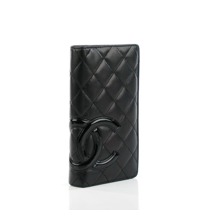Chanel Calfskin Quilted Cambon Yen Wallet Black 4 of 10