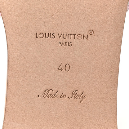 Louis Vuitton Damierlicious Neo Revival Flat Mule Sandals 40 Rose Peach 7 of 10