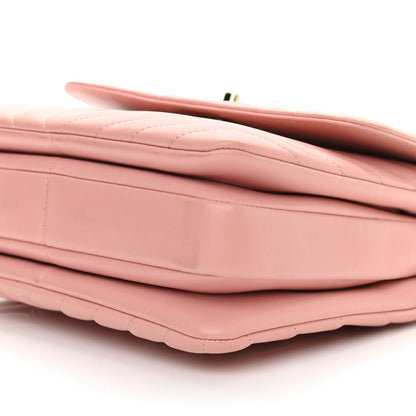 Chanel Lambskin Chevron Quilted Small Trendy CC Dual Handle Flap Bag Light Pink 10 of 10