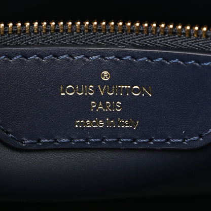 Louis Vuitton Lambskin Malletage Alma GM Navy Blue 6 of 9