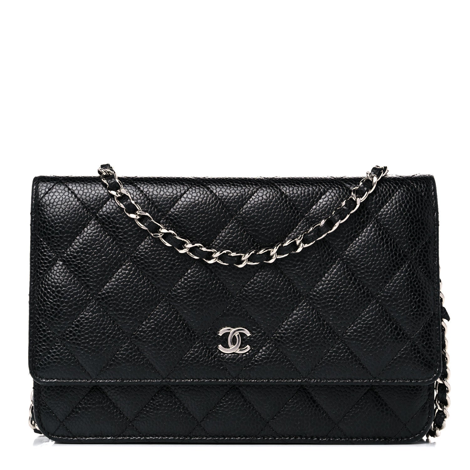 Chanel Caviar Quilted Wallet On Chain WOC Black 1 of 14