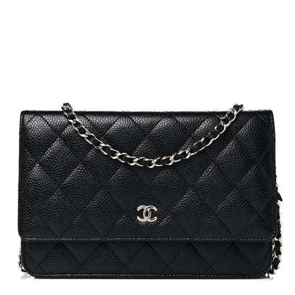 Chanel Caviar Quilted Wallet On Chain WOC Black 1 of 14