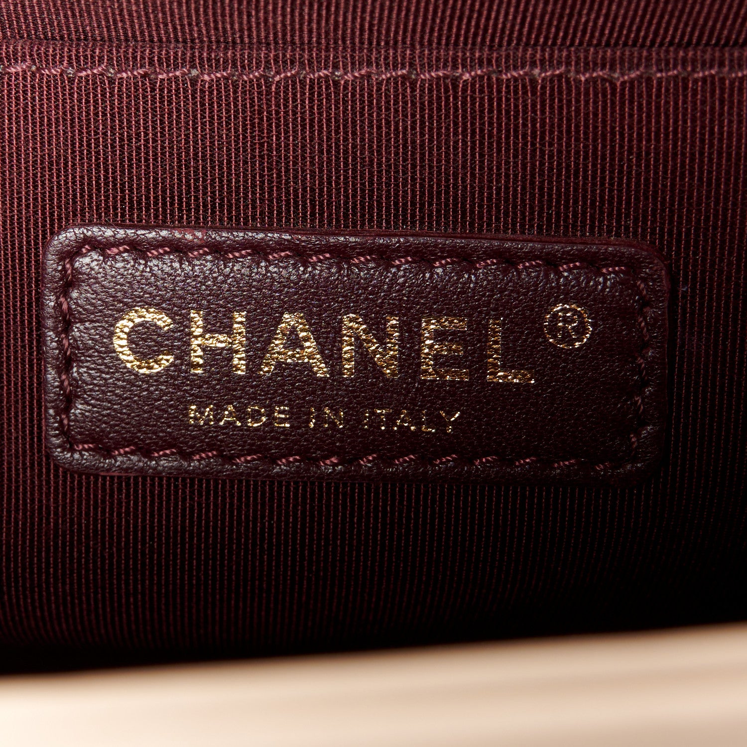 Chanel Caviar Suede Calfskin Chevron Medium Boy Flap Beige 7 of 13