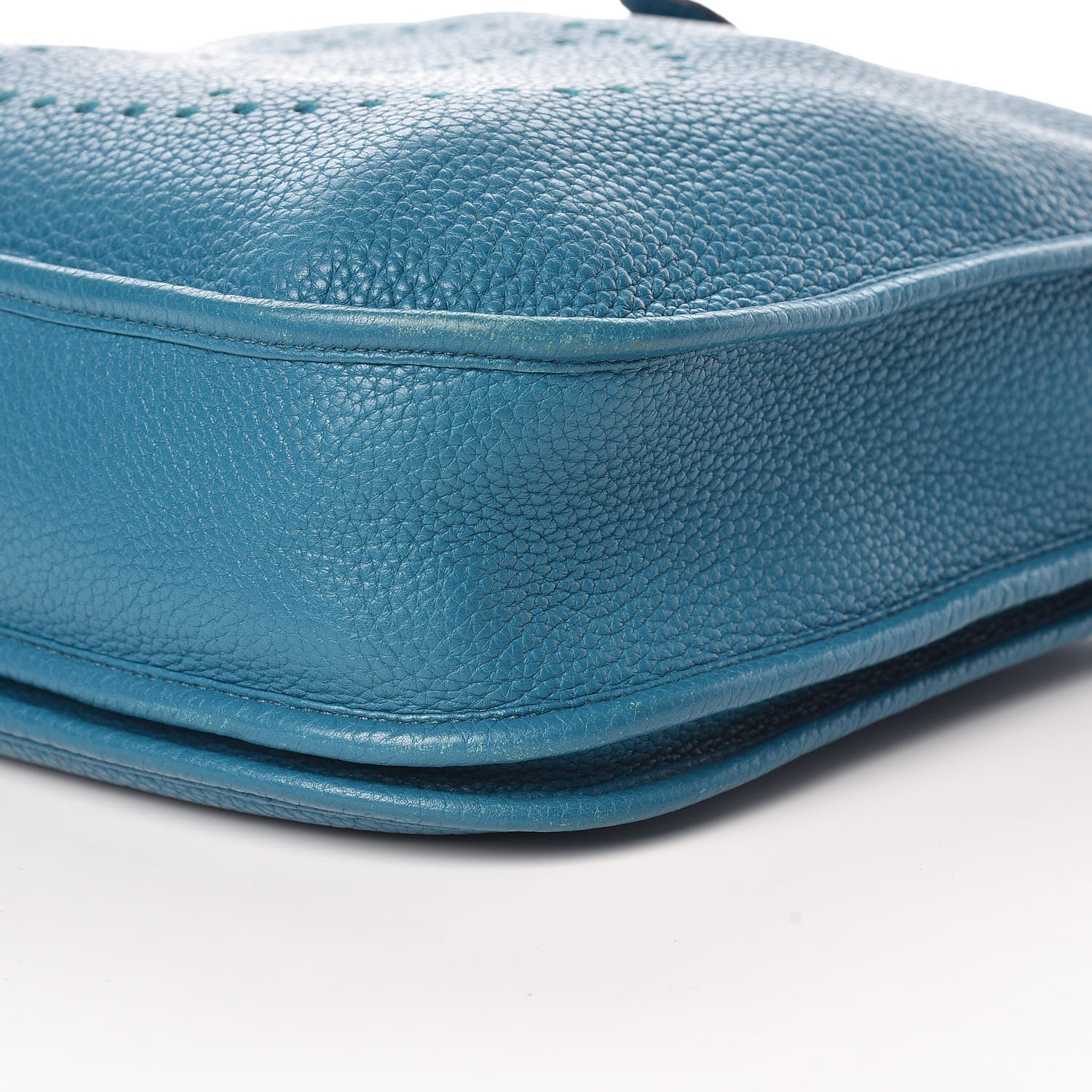 Hermes Taurillon Clemence Evelyne III PM Turquoise 9 of 10