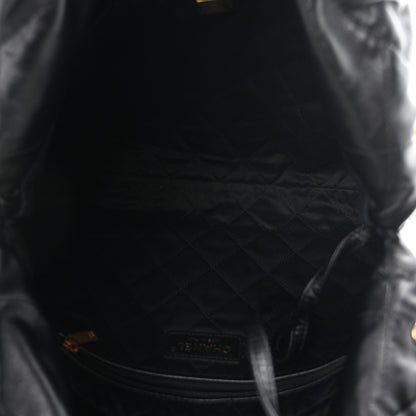 Chanel Shiny Calfskin Quilted Small Chanel 22 Black 6 of 11