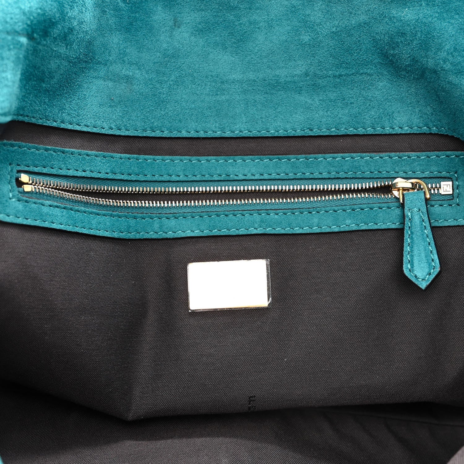 Fendi Chamois Large Baguette Ottanio 5 of 8