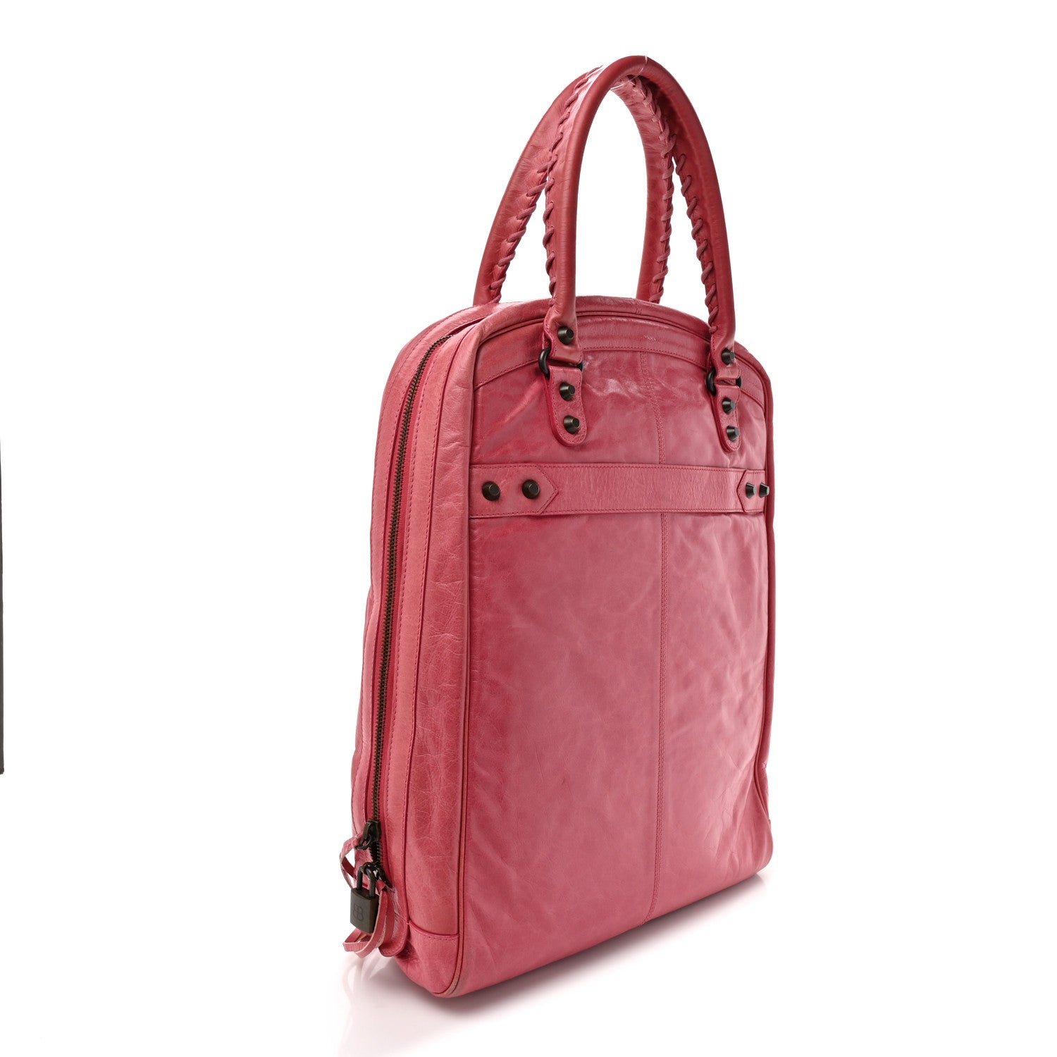 Balenciaga Agneau Classic Hardware Briefcase Tote Pivoine 3 of 17