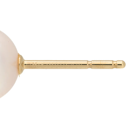 Mikimoto 18K Yellow Gold Akoya Pearl 7.5-8mm Stud Earrings 4 of 4