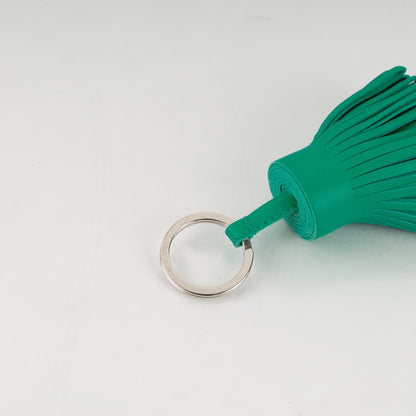 Hermes Lambskin Carmen Tassel Key Holder Menthe 3 of 5