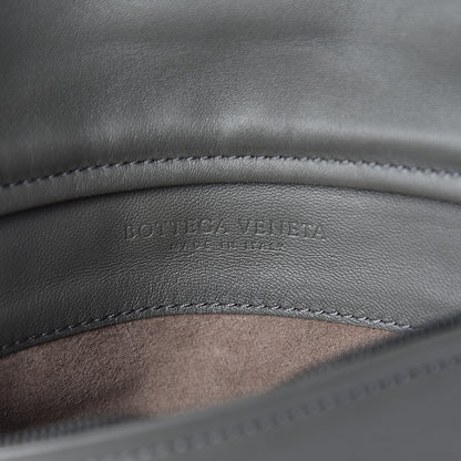 Bottega Veneta Nappa Intrecciato Turnlock Clutch Grey 6 of 8