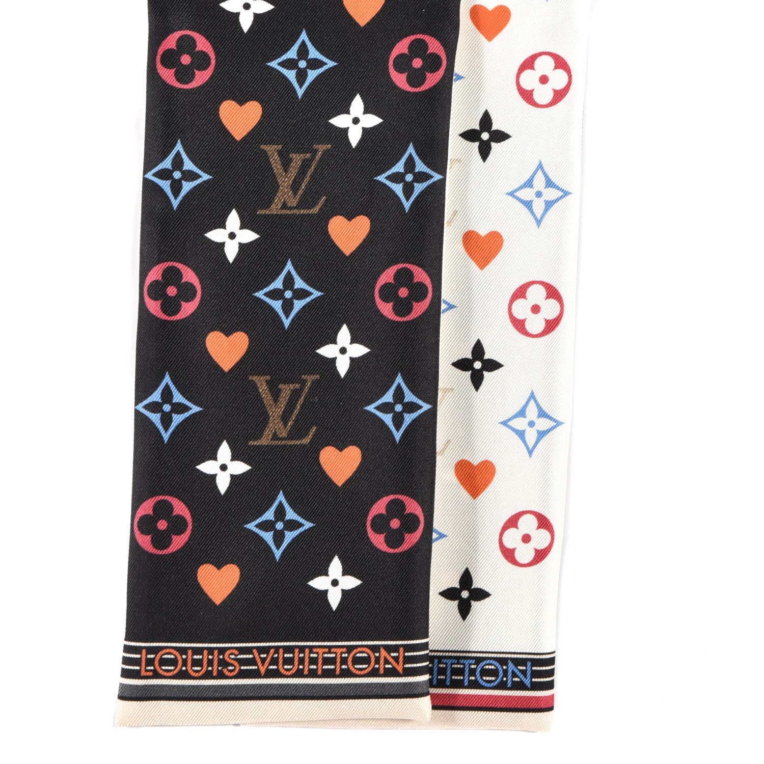 Louis Vuitton Silk Game On Bandeau Black White 4 of 6