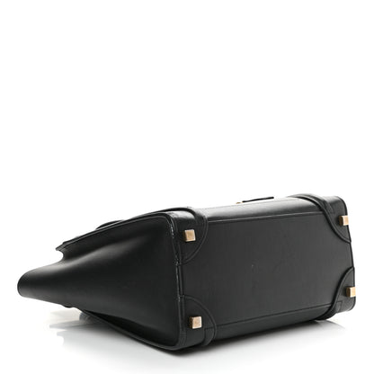 Celine Smooth Calfskin Micro Luggage Black 4 of 13