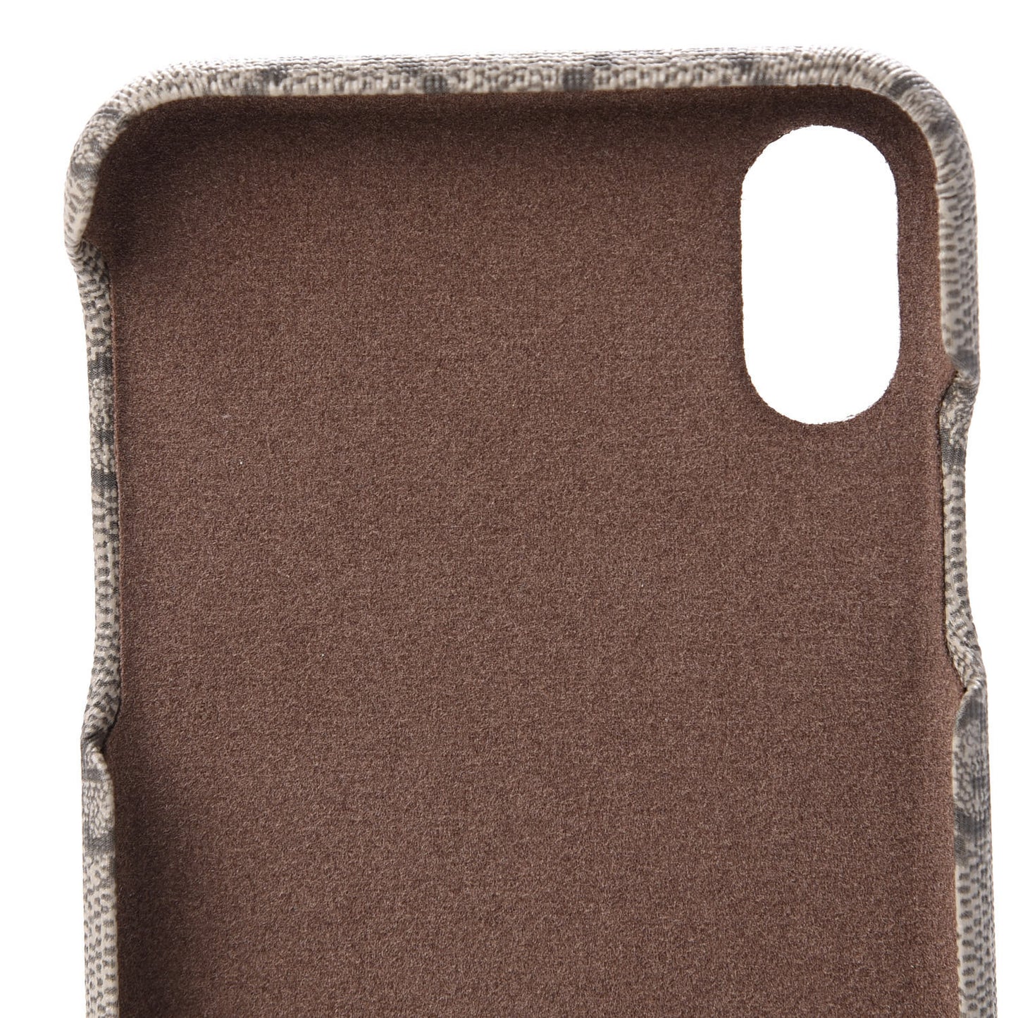 GG Supreme Monogram Top Handle iPhone XS Max Case Beige
