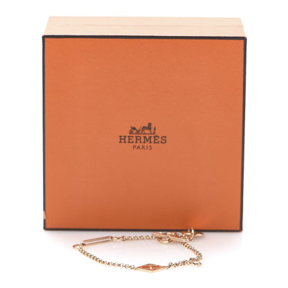 Hermes 18K Rose Gold Diamond Gambade Bracelet SH 8 of 8