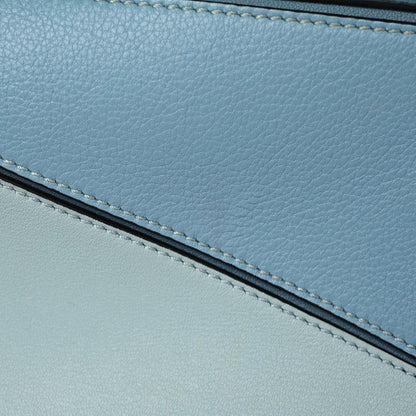 Loewe Calfskin Small Puzzle Bag Aqua Light Blue Stone Blue 11 of 11