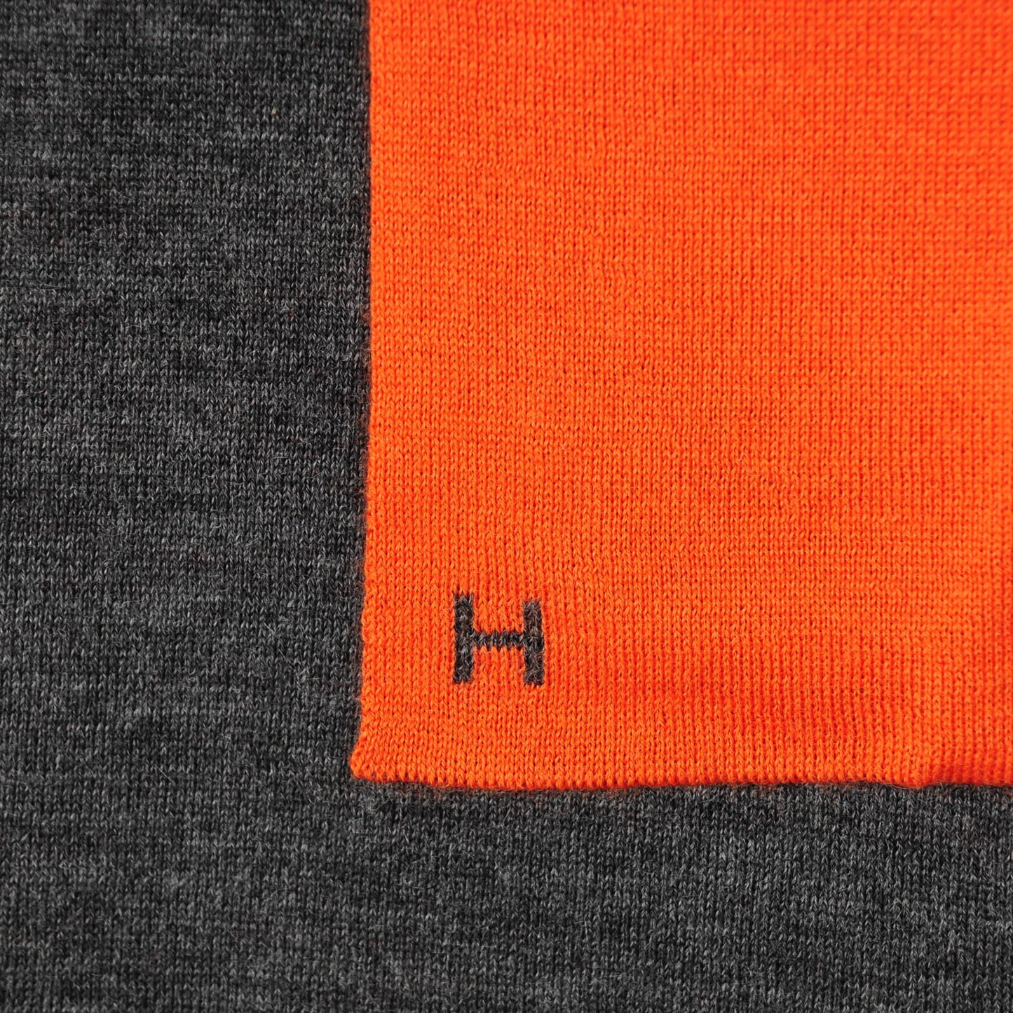 Cashmere Silk Aller Retour Scarf Orange Flannelle