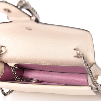 Gucci Dollar Calfskin Crystal Super Mini Dionysus Shoulder Bag Mystic White Black Diamond 5 of 9