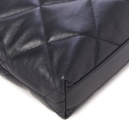 Chanel Lambskin Quilted Small Drawstring Shopping Bag Black 5 of 8