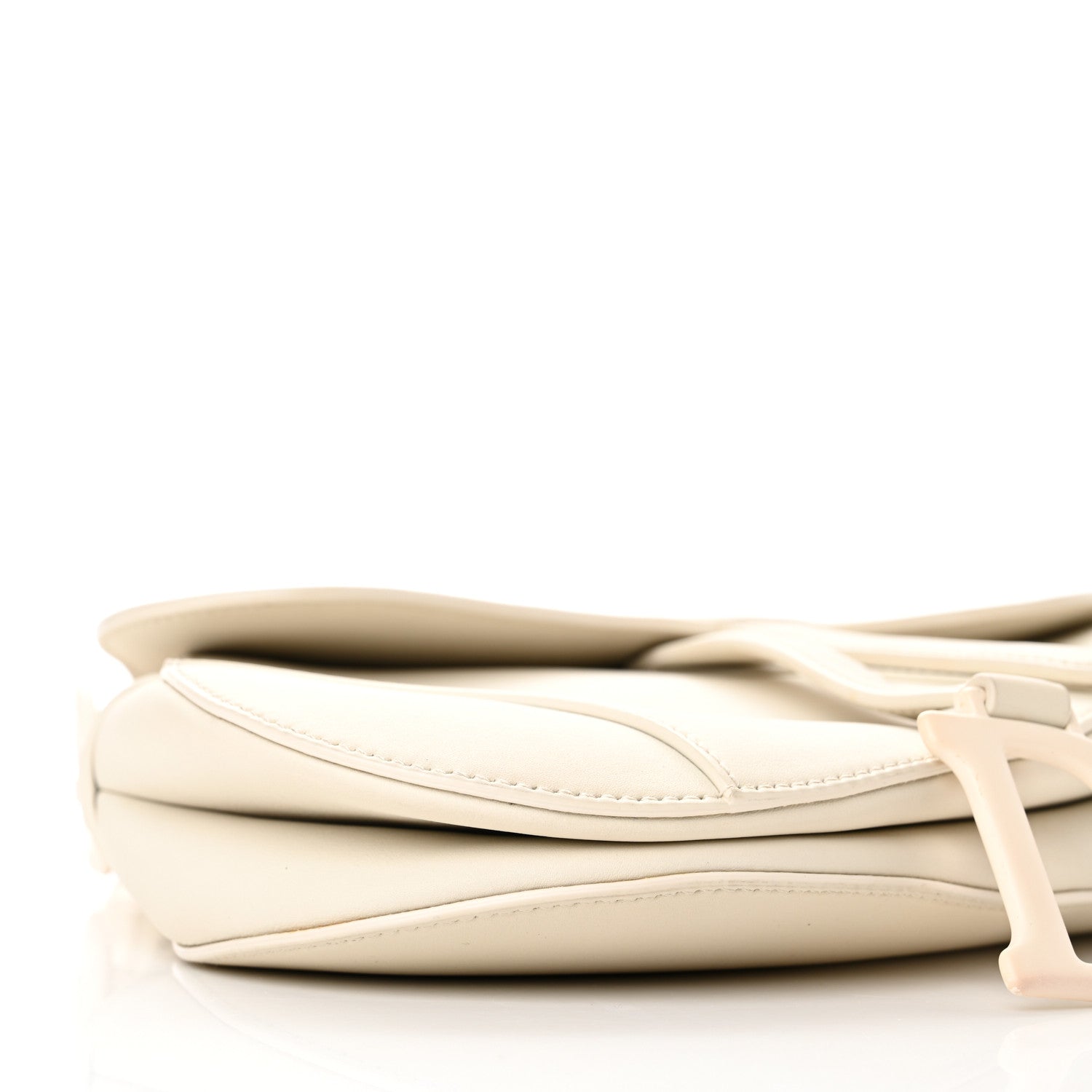 Christian Dior Ultra Matte Calfskin Saddle Bag Off White 9 of 11