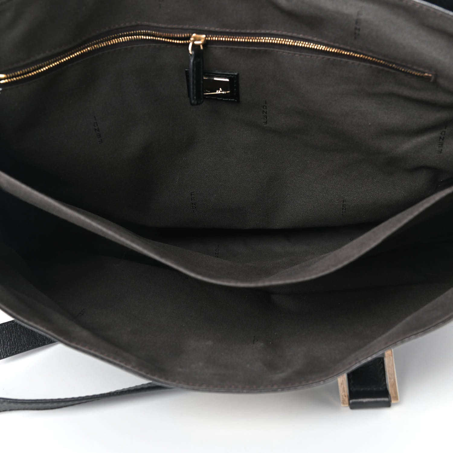 Fendi Vitello Acqua Baguette Satchel Black 5 of 10