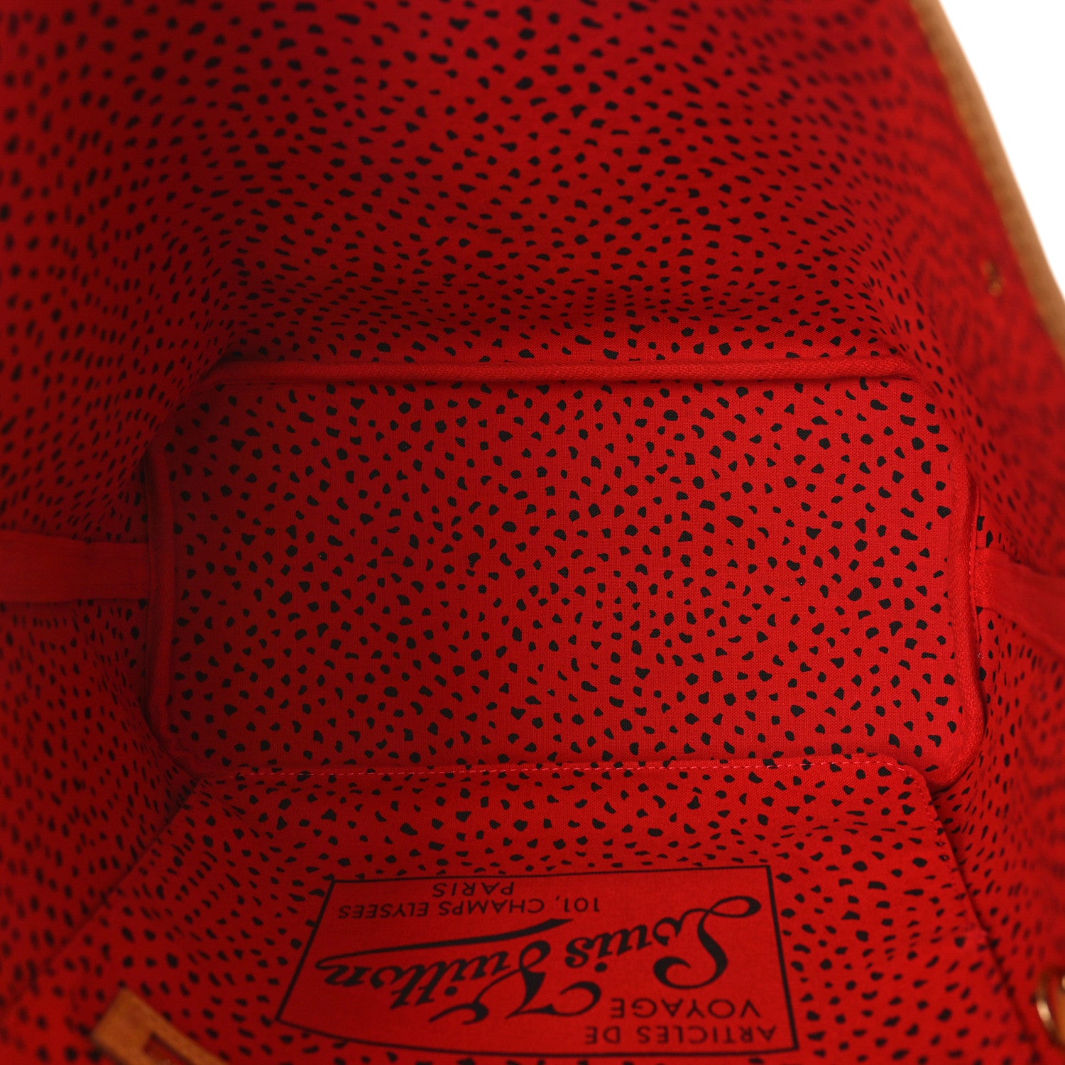 Louis Vuitton Monogram Kusama Waves Neverfull MM Red 4 of 7