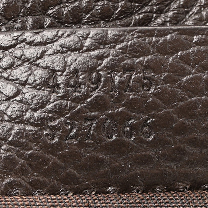 Gucci Monogram Dollar Calfskin O Drawstring Backpack Beige Ebony Testa di Moro Dark Chocolate 6 of 13