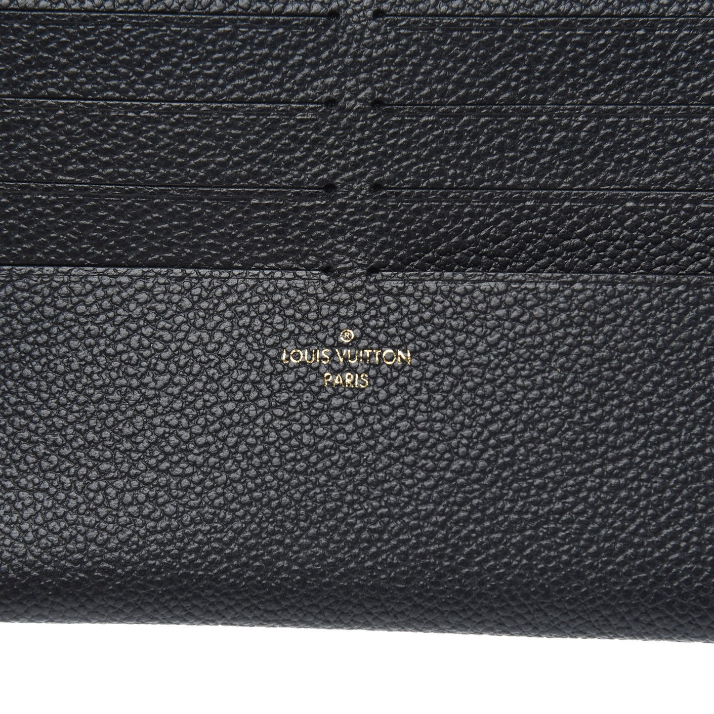 Calfskin Felicie Chain Wallet Card Holder Insert Black