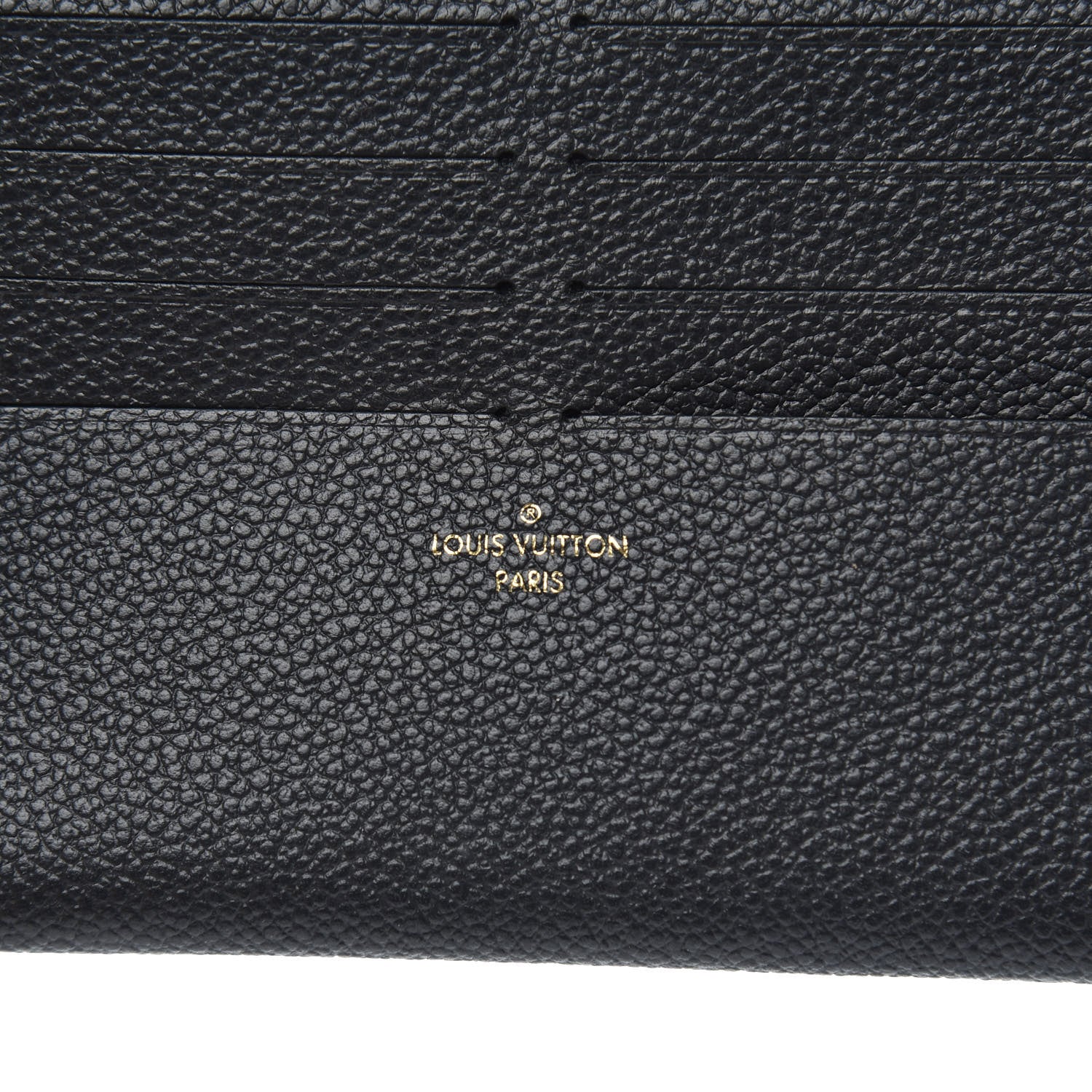 Louis Vuitton Calfskin Felicie Chain Wallet Card Holder Insert Black 6 of 6