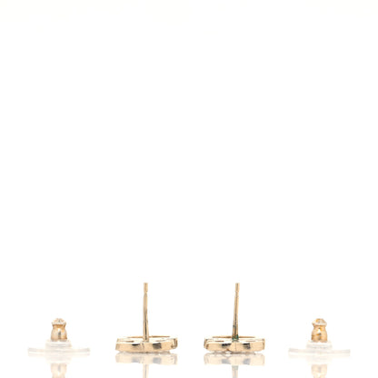 Chanel Crystal CC Sergeant Chanel Earrings Gold 3 of 4
